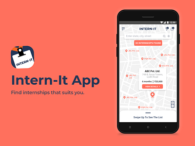 Find internships using maps