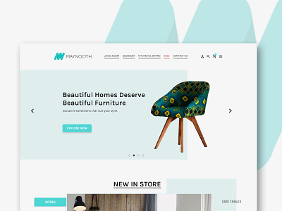 Furniture Store Website color design furniture photoshop store ui website xd
