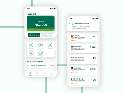 Payment mobile app design