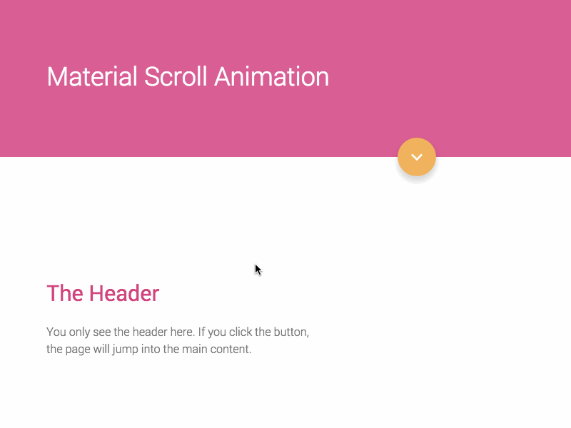 Material Scroll Animation