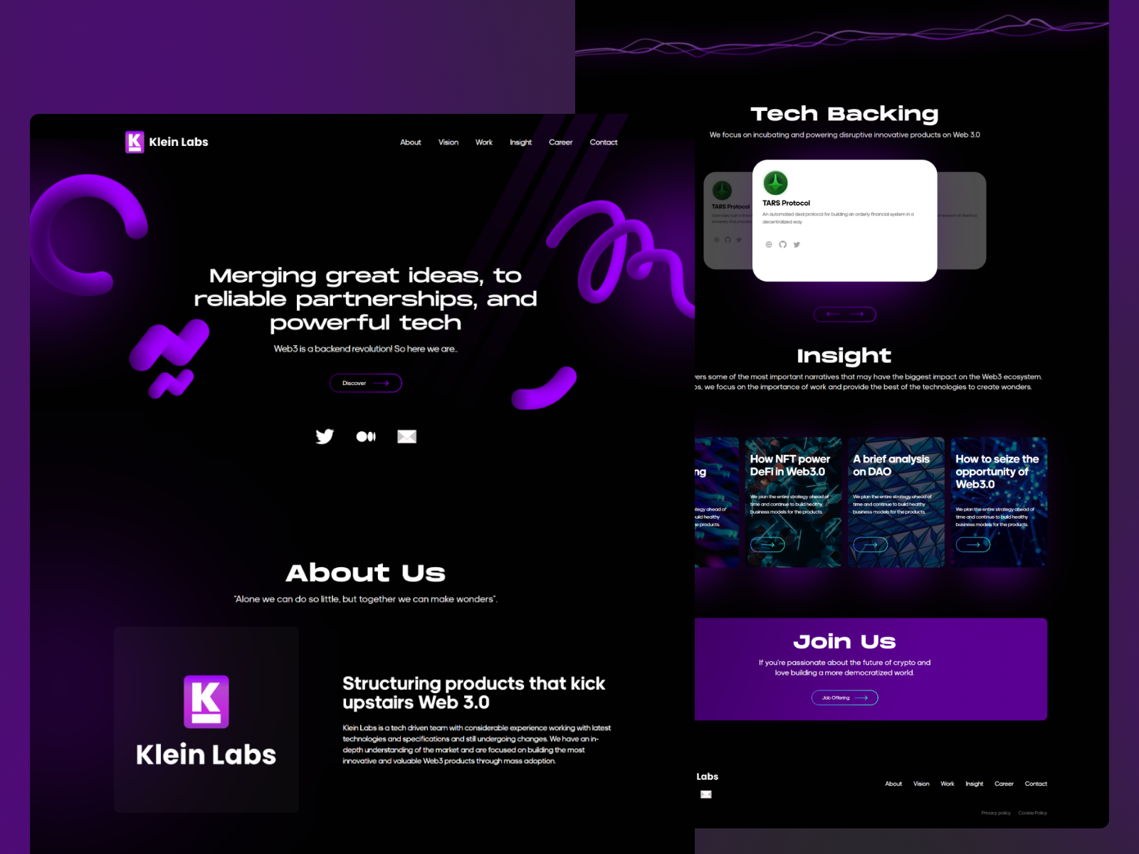 Klein Labs - Web3 Is A Backend Revolution! By Salimcan Satıcı On Dribbble