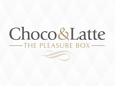 Choco&Latte gold golden identity logo logotype