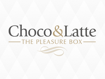 Choco&Latte gold golden identity logo logotype