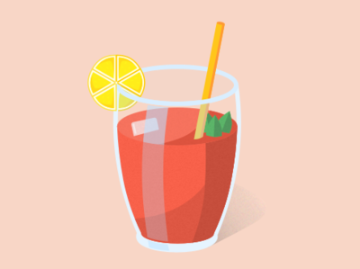 Red Orange Drink drinkillustration orangejuice smoothie summer ui uidesign vector vectorediting