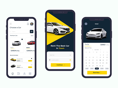 Car Rental App app design car sharing clean concept interface design mobile app rent rent a car rental app ride app taxi ui ux