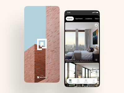 Portal apartment app app design architechture card cards ui design house interface ios minimal mobile app property management property search real estate ui uidesign user experience ux