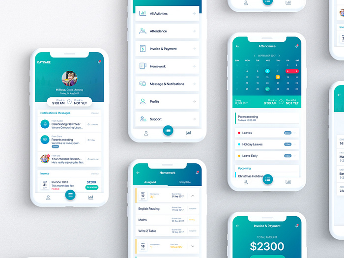 Daycare App Design Case Study by Faizur. on Dribbble