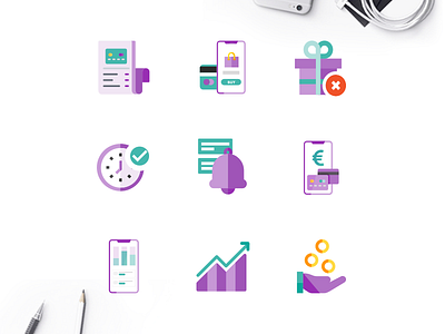 Flat Icons Illustration Design color flat ui ux graphic design icons family graphics icon icon app icons pack icons set illustration