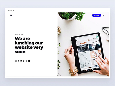Landing Page - Coming soon! clean coming soon flat interface landing page landing page design maintenance minimal typogaphy under construction web web design website