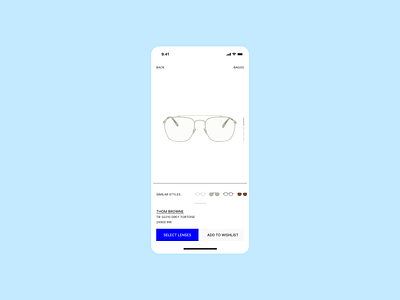 Product Details bold cuberto ecomm eyeglasses ssense ui
