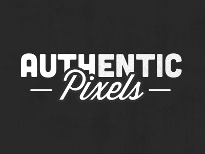 Authentic Pixels grunge logo vintage