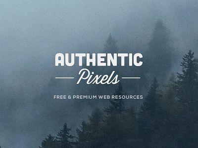 Introducing Authentic Pixels blog freebies logo