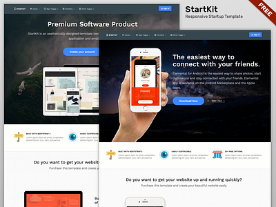 StartKit - Free Template For Startups & Business