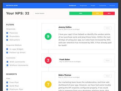 Survey Tool [WIP] dashboard nps rating survey web app widget