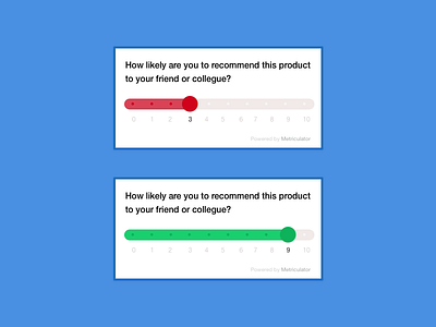 Survey Widget nps ratings slider survey widget