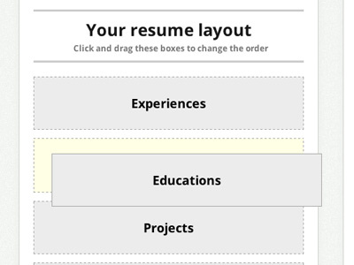 Resumonk - template editor drag and drop resumonk ui web website