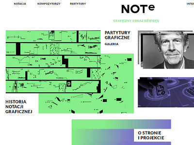 NOTe graphic notation layout sketch website