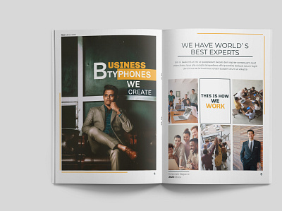 Corporate Magazine annual report brochure business proposal corporate design magazine print profile report