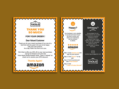 Amazon thank you card amazon amazon fba seller amazon seller amazon t shirts design amazon thank you card business card ebay gift cards graphic design package insert product insert thank you card