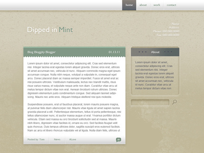 Dipped In Mint - WIP Theme mint themes wordpress