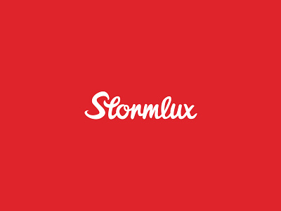 Stormlux Logo freelance hand drawn logo stormlux typography