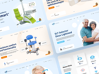 Optician Product Website Screens adobe xd design icon medical medical care medical design medical website medical website design minimal ui uidesign web