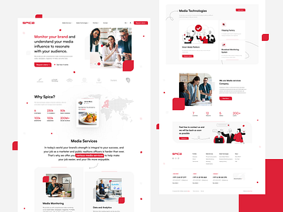 Spica Website red wordpress