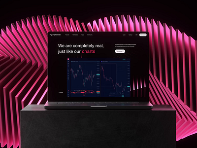 Cryptonovae Homepage Animation 3d animated mockup animation branding c4d charts cinema crypto mockup mockup 3d motion graphics ui ui design uidesign