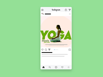 Yoga || Meditation - Heal your soul banner graphic design instagram post meditation mind work social media social media banner social media design