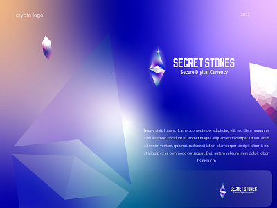 Secret Stones -Secure Digital Currency || Crypto modern logo block chain logo branding crypto crypto logo digital currency digital wallet ethuriam ethuriam logo graphic design logo modern crypto logo modern logo modern tech nft nft sell open sea secure payment