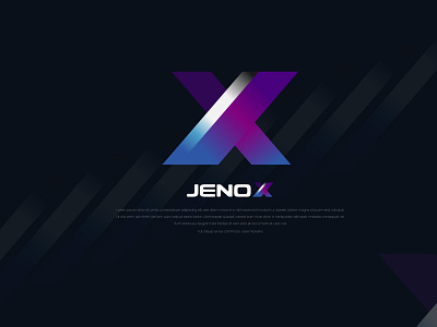 Jenox Modern logo 3d 3d logo brand identity branding crypto crypto logo gradient logo logo logo design modern logo