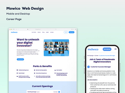 Career Page career career page web design