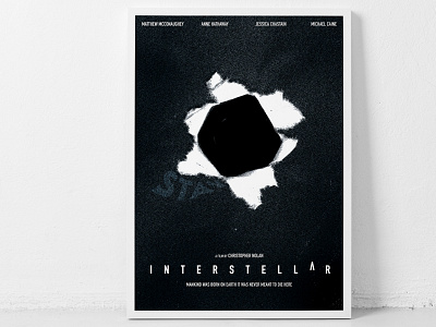 INTERSTELLAR poster black black hole design interstellar movie poster poster poster design space typography wormhole