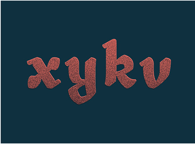 XYKV font font design letter typography vector