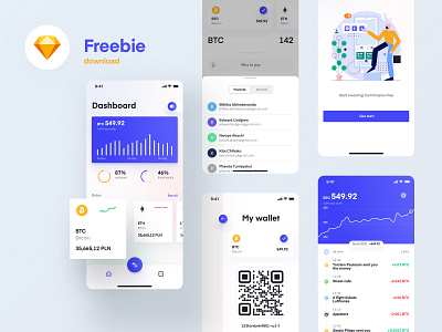 Freebie - Spend & Invest Cash app cash chart cryptocurrencies cryptocurrency currency design download fintech free freebie illustraion invest minimal spend ui ux