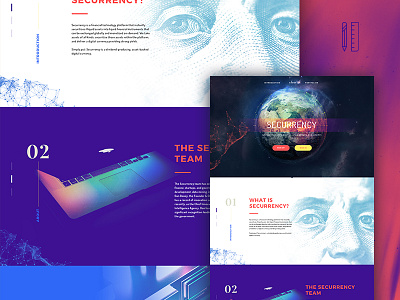 Securrency - Landing page