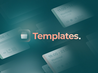 Agendrix — Shift Templates 🔖 add on app branding design desktop app employees scheduling features greenery icon launching new peachy promo schedule scheduling scheduling app shift templates typogaphy