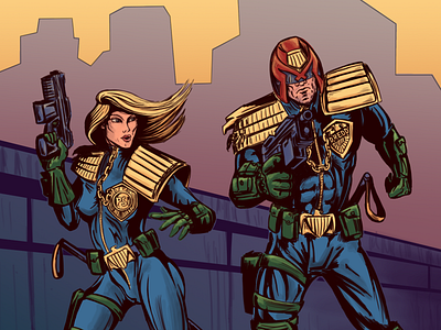 Judge Dredd & judge Anderson