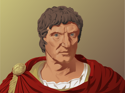 Lucius Cornelius Sulla antique illustration red roman rome sulla vector