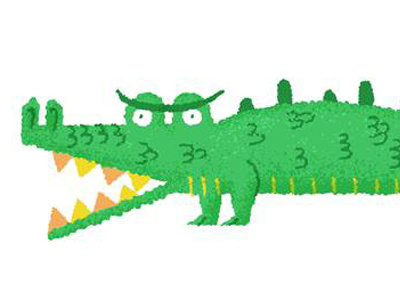 Alligator alligator angry crocodile doodle