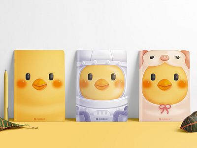 zheng qi ji branding chicken design notebook painting ps