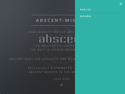 Abscent Website Goes Multilingual minimal multilingual website