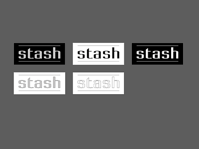 Stash Iterations branding corporate identity minimal