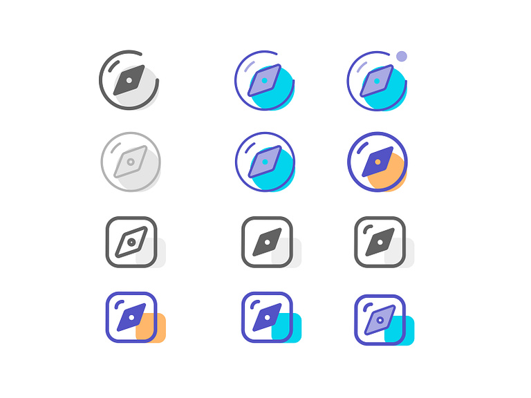 Discovery Icon Set by trang truong on Dribbble