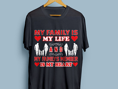 Family T-shirt Design awsome t shirt design family family life family love family portrait family shirt illustration tshirts vector