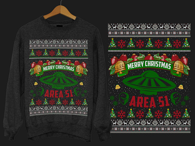 Christmas Sweater design area 51 christmas sweater christmas sweater design christmas tree merry christmas