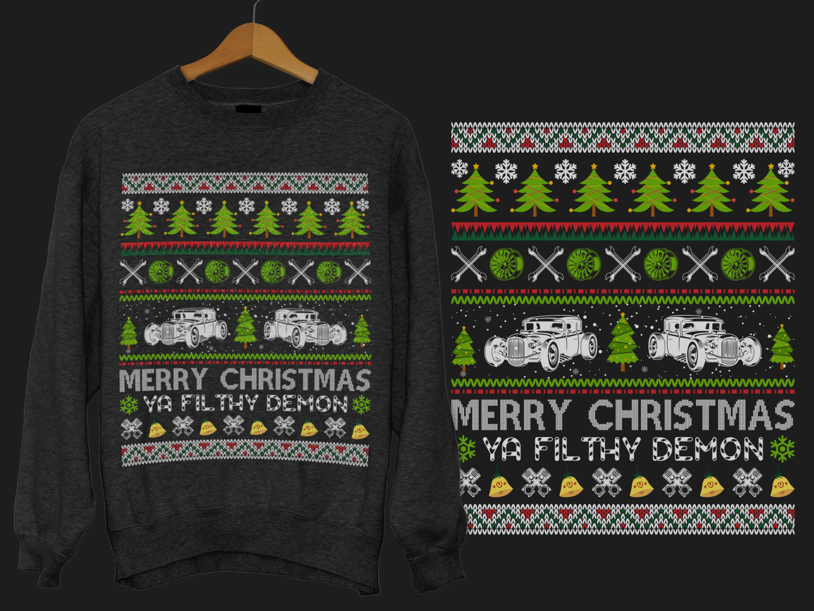 Car Christmas Sweater 