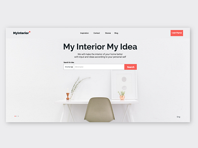 Interior Idea adobe ilustrator design ui uiuxdesign vector web design