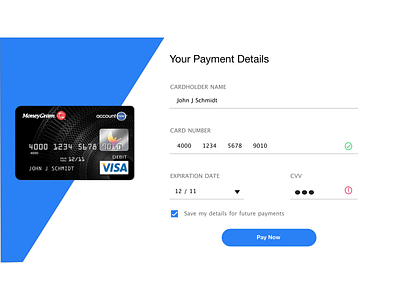Credit Card checkout design dailyui 002 design ui ux uxchallenge