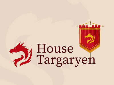House of Targaryens branding daenerys targaryen design dragon game of thrones got graphic housetargaryen illustration logo logo design pattern targaryen vector